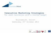 19.10.11 - Innovative Marketing Strategies (Dorset)