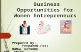 business opportunities for women entrepreneur