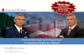 Transition from active duty to entrepreneur