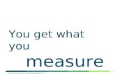 You get what you measure