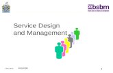 Service Design & Management