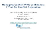 Managing Conflict With Confidence