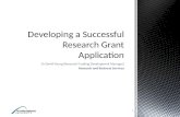 Developing a successful research grant application