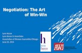 Negotiation:The Art of Win-Win- Lynn Hazan & Associates- AWJ