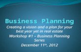 Business planning for 2013 prudential pen fed realty