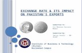 Exchange rate & its impact on pakistan's exports