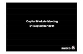 Capital Markets Meeting 2011