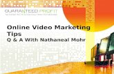 Online Video Marketing Tips - Q&A With Nathaneal Mohr
