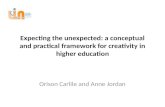 Expecting the unexpected: a conceptual and  practical framework for creativity in higher education