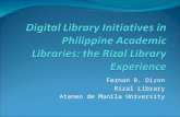 Digital Library Initiatives in Philippine Academic Libraries: the Rizal Library Experience