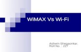 Networking PPT on WiMAX vs WiFi