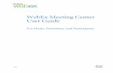 Webex Meeting Center UserGuide