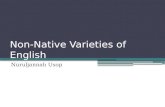 Non-Natives Varieties of English