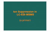 Ion Suppression Esi Ms-ms Primer