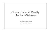 Mental Mistakes_whitney Tilson