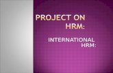 Project on Hrm Ppt