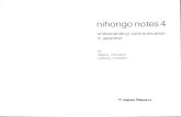 Nihongo Notes 04 - Understanding Communication in Japanese