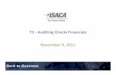 Oracle Financial AuditingT3