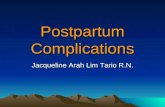 Postpartum Complications Final
