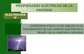 PROPIEDADES ELÉCTRICAS DE LA MATERIA