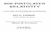 Non Postulated Relativity