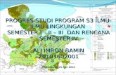 Progres Studi Program s3 Ali Imron Bamin