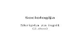 Sociologija [Skripta Za Ispit]