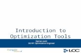 Introduction to Optimization Tools