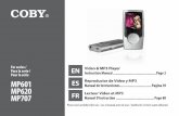 Manual de Usuario Coby MP601 4 GB