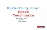 Marketing Plan Hapee Toothpaste