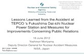 Moriyama - Lessons Learned from the Accident at TEPCO's Fukushima Daiichi Nuclear Power