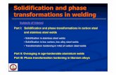 Phase Transformation in Welding