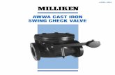 Milliken AWWA Swing Check Valve