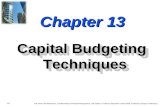 502331 Capital Budgeting Techniques Pp13
