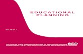 Educational Planning I