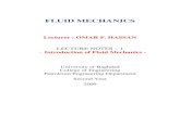 Fluid Mechanics Lectures (1) (University of Baghdad) - Omar F. Hasan