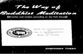 The Way of Buddhist Meditation