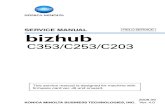 73916367 Konica Minolta Bizhub C203 C253 C353 Field Service Manual