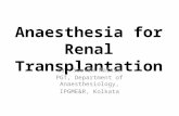 Anaesthesia for Renal Transplantation