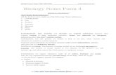 Form 4 - Biology Notes