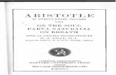 Aristotle - on the Soul, Hett Translation