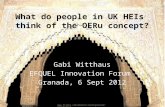 What do people in UK HEIs think of the OERu concept?