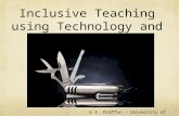 Inclusive teaching using technology and the internet