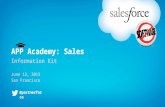 APP Academy: Sales (SF) Info Kit