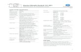 Bizhub 751 601 Spec and Install Guide