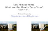 Raw Milk Benefits - What Are the Health Benefits of Raw Milk
