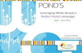 Social Media Case Study on Pond's Perfect Match