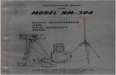 Stoddart Aircraft Radio Co. Model NM-30A Instruction Manual, June 1954.