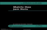 Asme b18.2.4.5m-2008 Metric Hex Jam Nut
