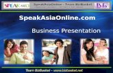 Speak Asia Business Presentation